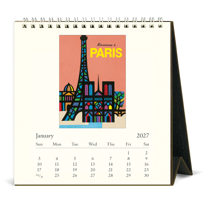 Paris Desk Calendar 2027