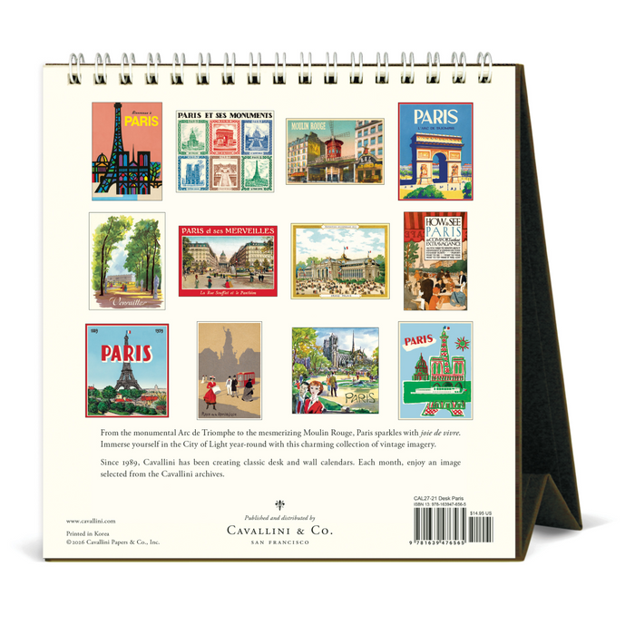 Paris Desk Calendar 2027