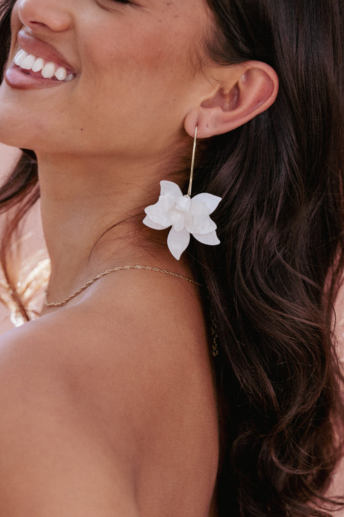 Edel Earrings - White
