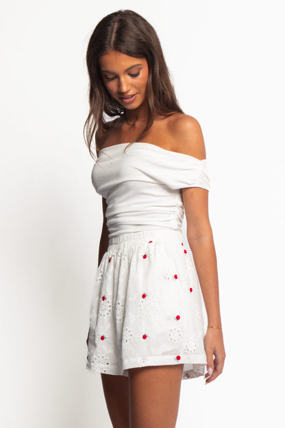 Aisha Shorts - White
