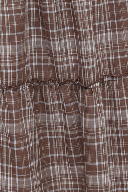Campbell Tiered Maxi Skirt - Juno Check
