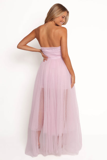 Anabella Strapless Maxi Dress - Pale Pink