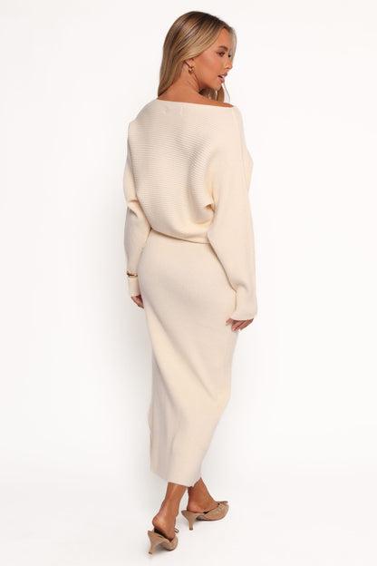 Duncan Knit Dress - Cream