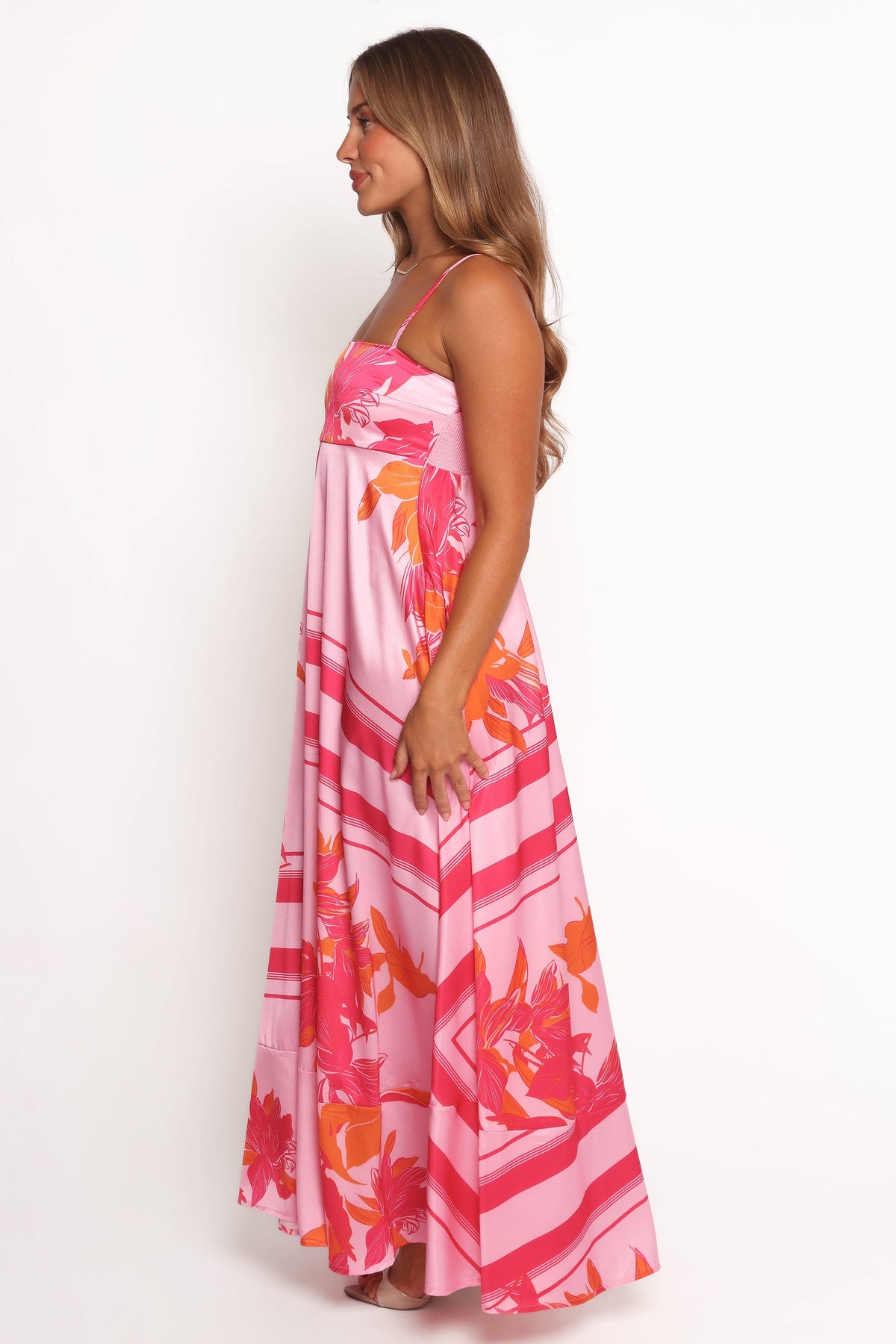 Elanor Maxi Dress - Pink/Orange