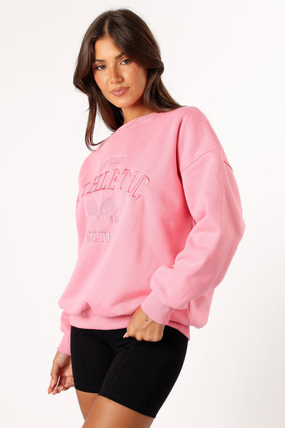 Cora Athletic Sweatshirt - Pink