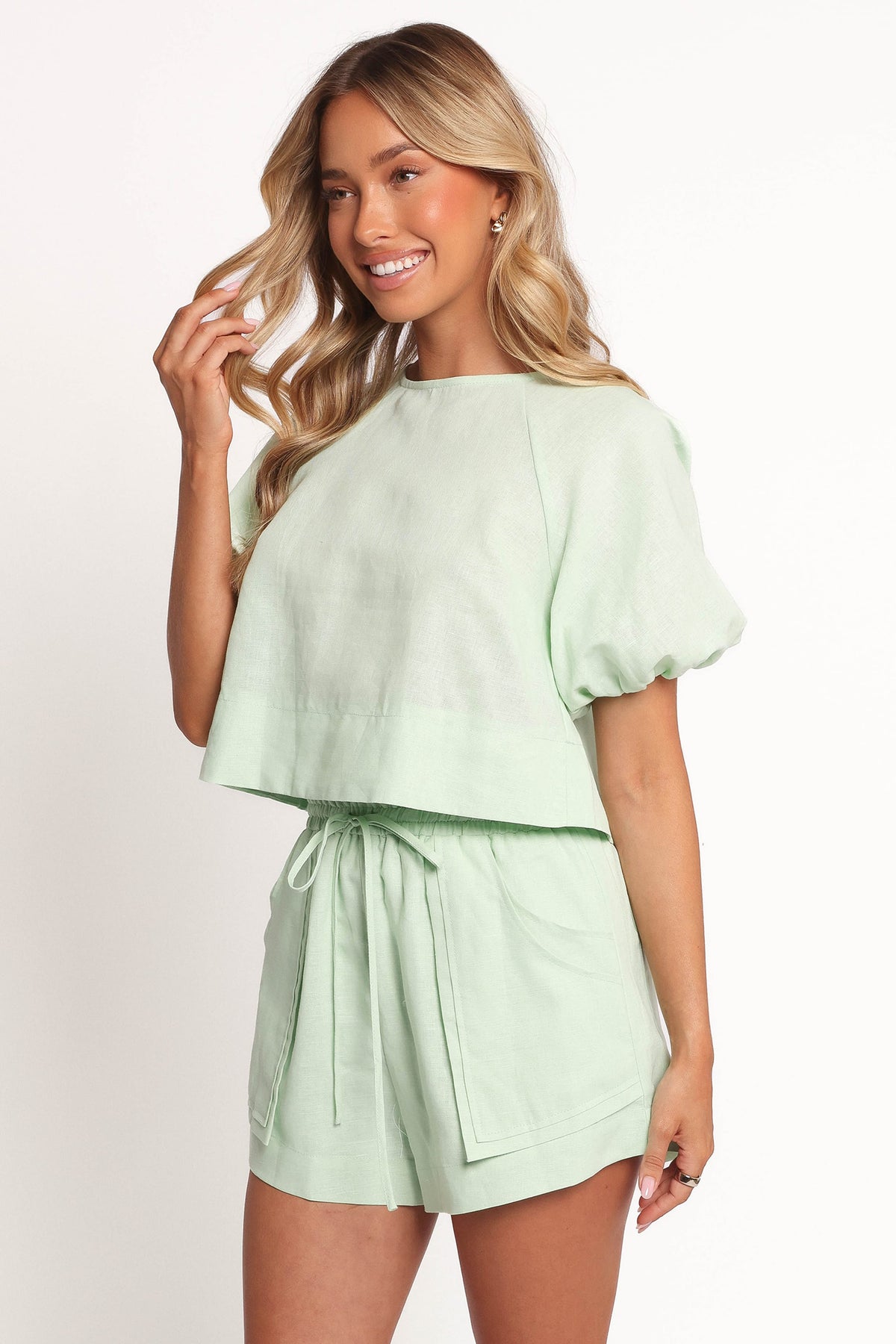 Chelsey Linen Set - Sage