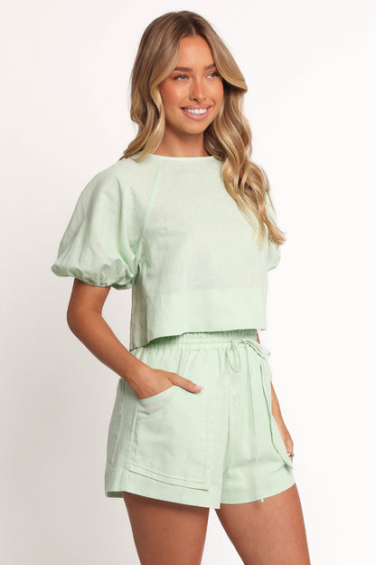Chelsey Linen Set - Sage