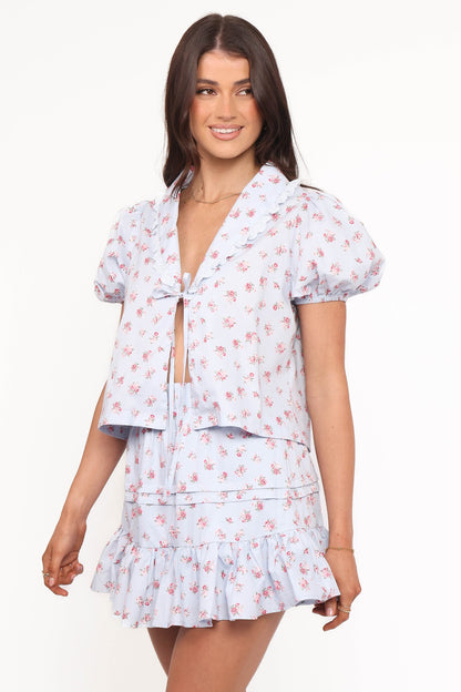 Courtney Skirt Set - Blue