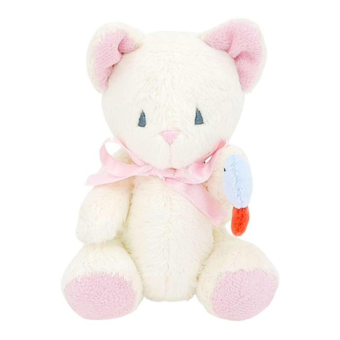 Plush - White Cat with Fish by Frank and Bubby