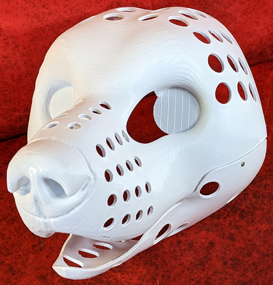 Realistic Black Bear Static Jaw Head Base