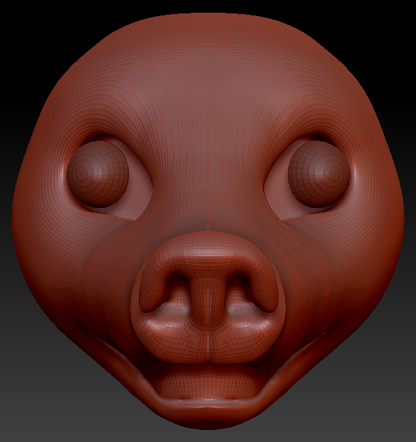Realistic Coatimundi Static Jaw Head Base