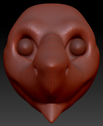 Realistic Eastern Sergal Head Base
