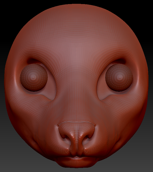 Realistic Lemur Head Base