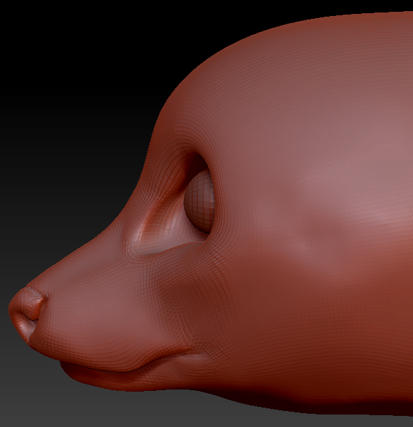 Realistic Lemur Head Base