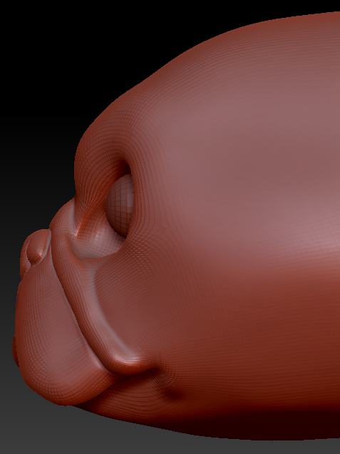 Realistic Pug Head Base