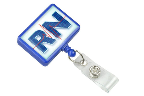 Rectangle Badge Reel, Qty = 25