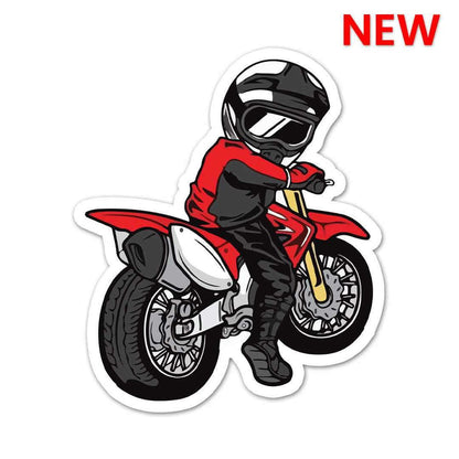 Red Bike Chibi Sticker - Stickers | STICK IT UP