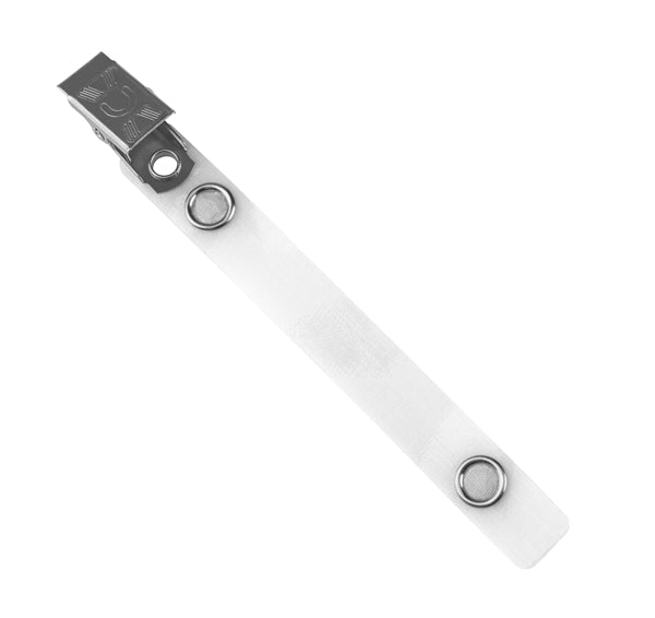 Reinforced Vinyl Strap Clip (4 1/8") - S41WHT, Qty = 100