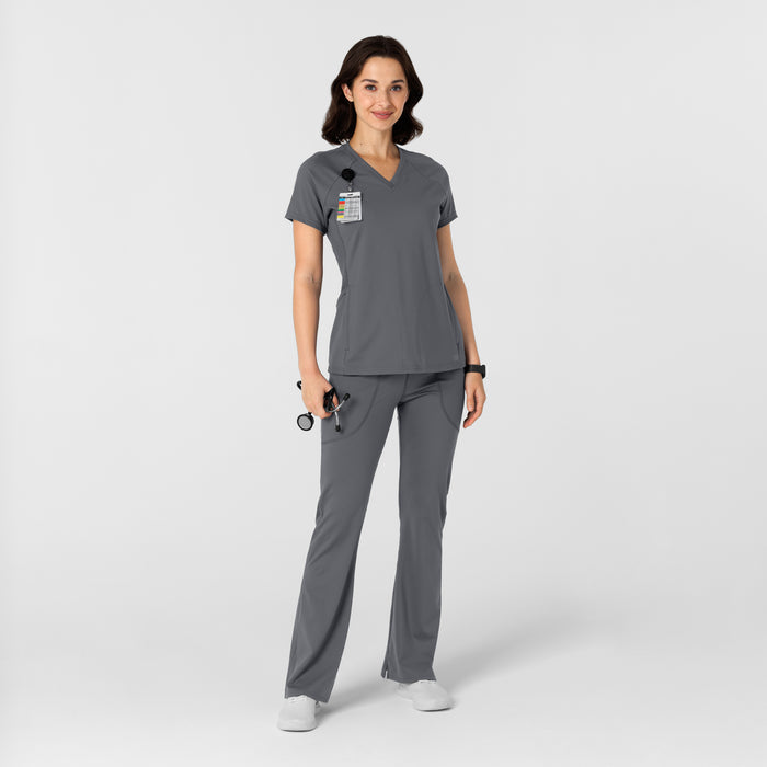 RENEW Knit Women's Yoga Scrub Pant Pewter full scrub set