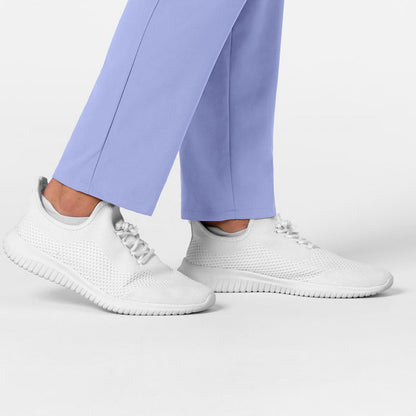 RENEW Men's Tapered Scrub Pant Ceil Blue hemline detail