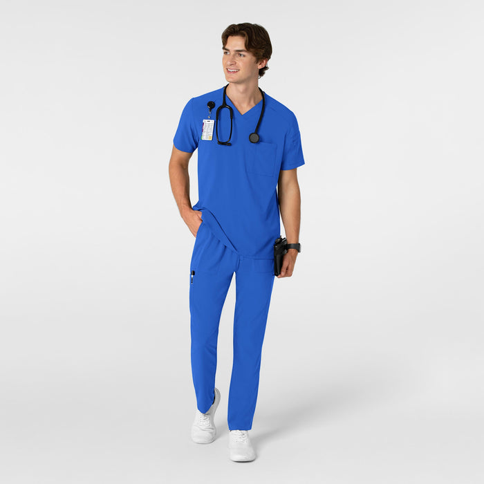 RENEW Men's Tapered Scrub Pant Royal full scrub set