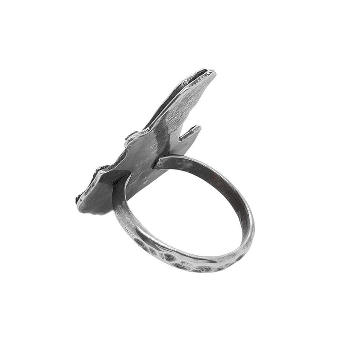 Ring - Single Meow Cat (Size 6 & 9.5) by Wanderlust Silver