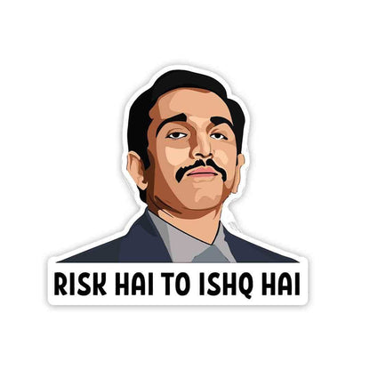Risk hai to ishq hai Sticker - Stickers | STICK IT UP