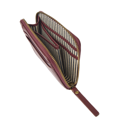 Robbie Zip Around Wallet - Dark Cherry