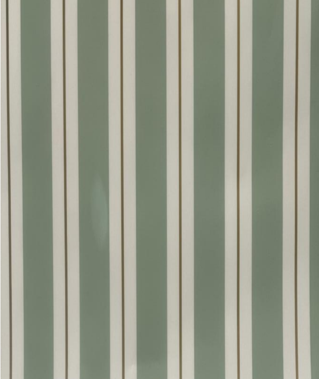 Sage Green and Gold Stripe Wrapping Paper