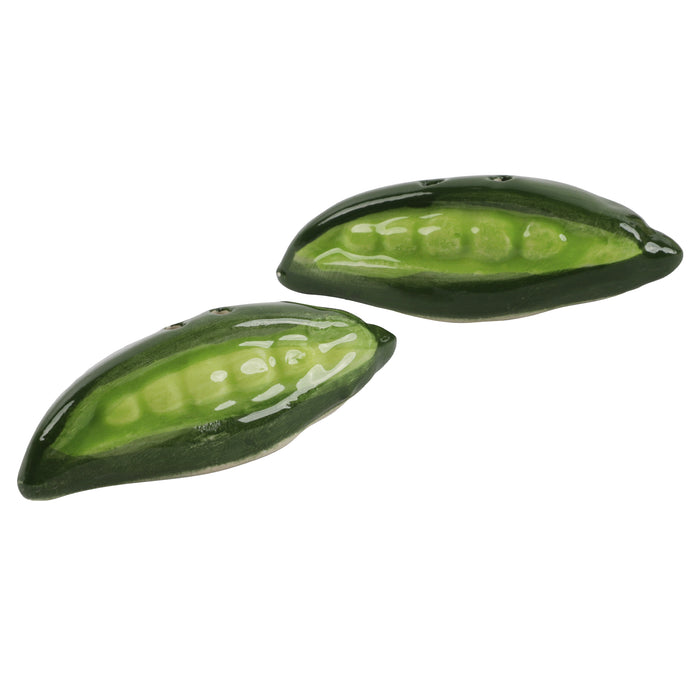 Salt and Pepper Shakers Set - Green Peas