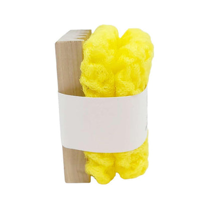 Scrubbies - Set of 2 with Wooden Dish (Yellow) by Dot and Army