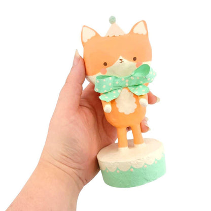 Sculpture - OOAK Paper Mache Fox by Chet and Dot
