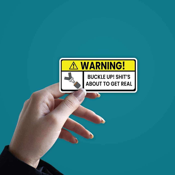 Shit's about to get real Sticker - Stickers | STICK IT UP