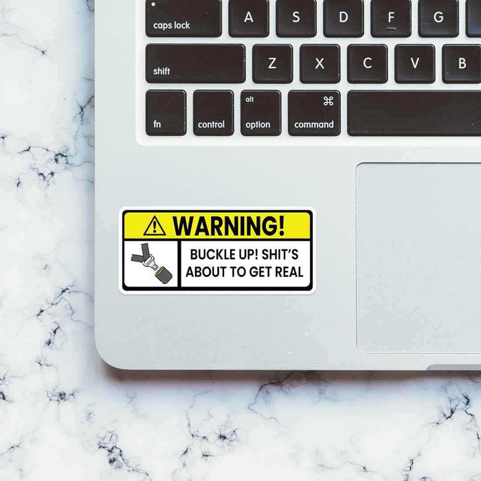 Shit's about to get real Sticker - Stickers | STICK IT UP
