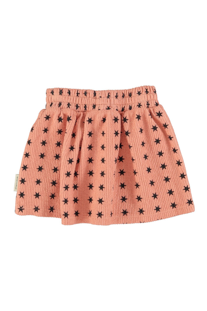 Short Skirt in Pink w/Black Stars