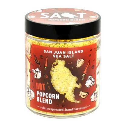 Single Jar - Hot Popcorn Seasoning Blend by San Juan Island Sea Salt