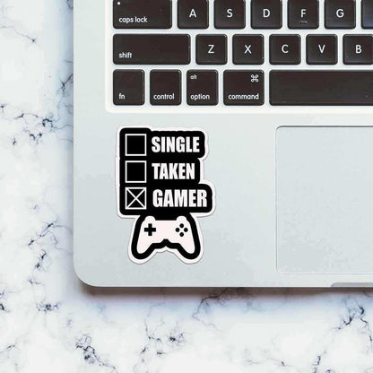 Single Taken Gamer Sticker - Stickers | STICK IT UP