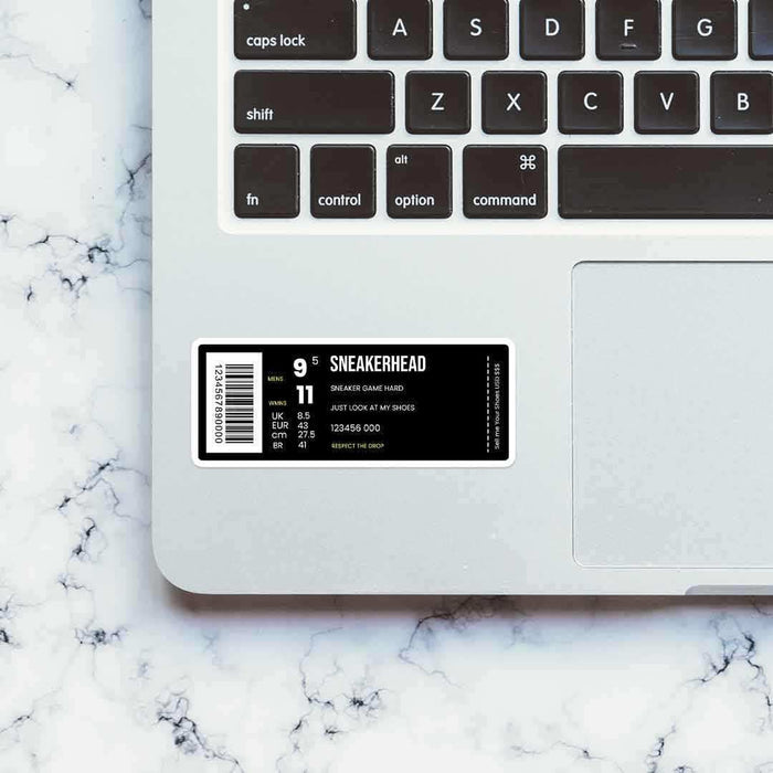 Sneakerhead Barcode sticker - Stickers | STICK IT UP