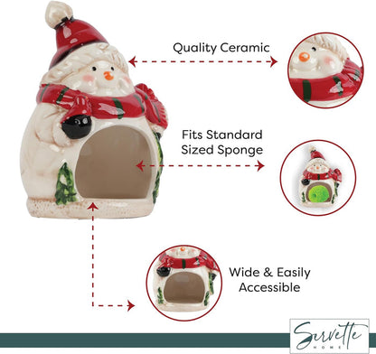 Snowman Sponge Holder