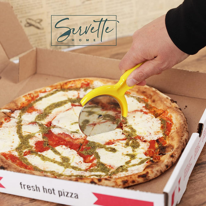 Stainless Pizza Cutter Yellow