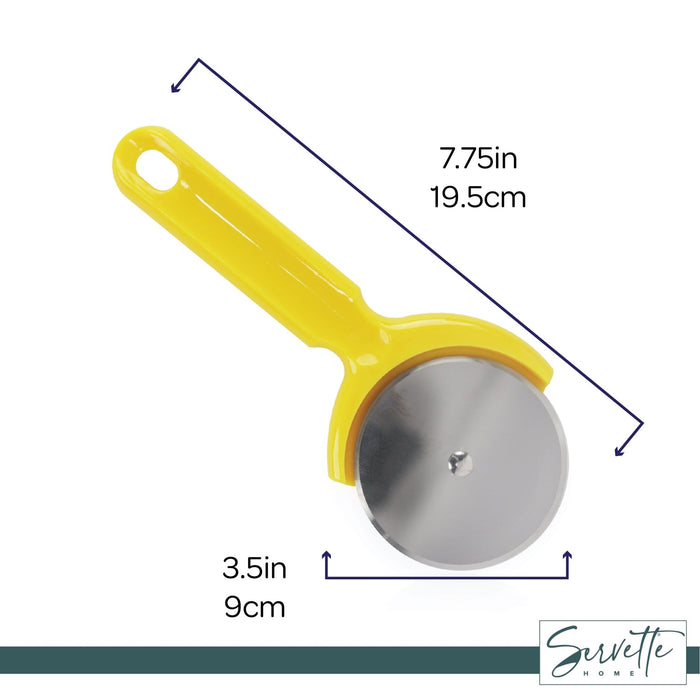 Stainless Pizza Cutter Yellow