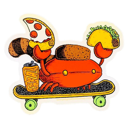 Sticker - Party Crab by Everyday Balloons Print Shop
