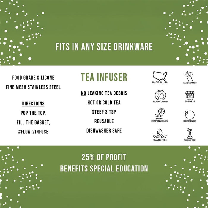 Tea Infuser - Playful Puppy (Green Base) by Float2Infuse
