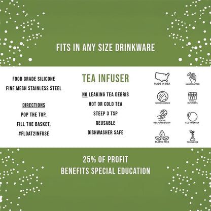Tea Infuser - Playful Puppy (Green Base) by Float2Infuse