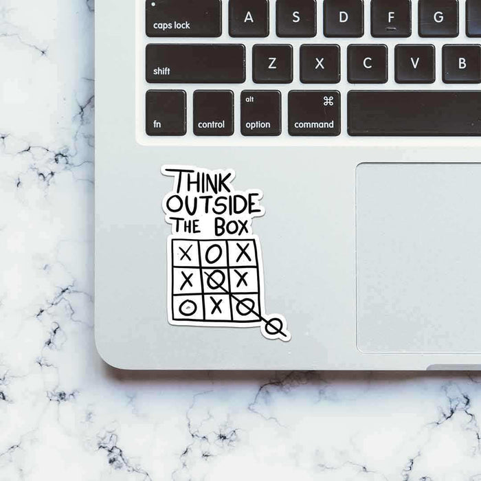Think Outside the box Sticker - Stickers | STICK IT UP