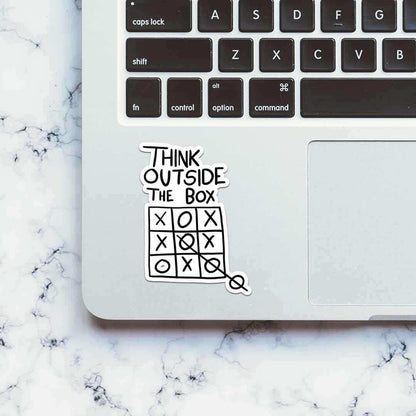 Think Outside the box Sticker - Stickers | STICK IT UP