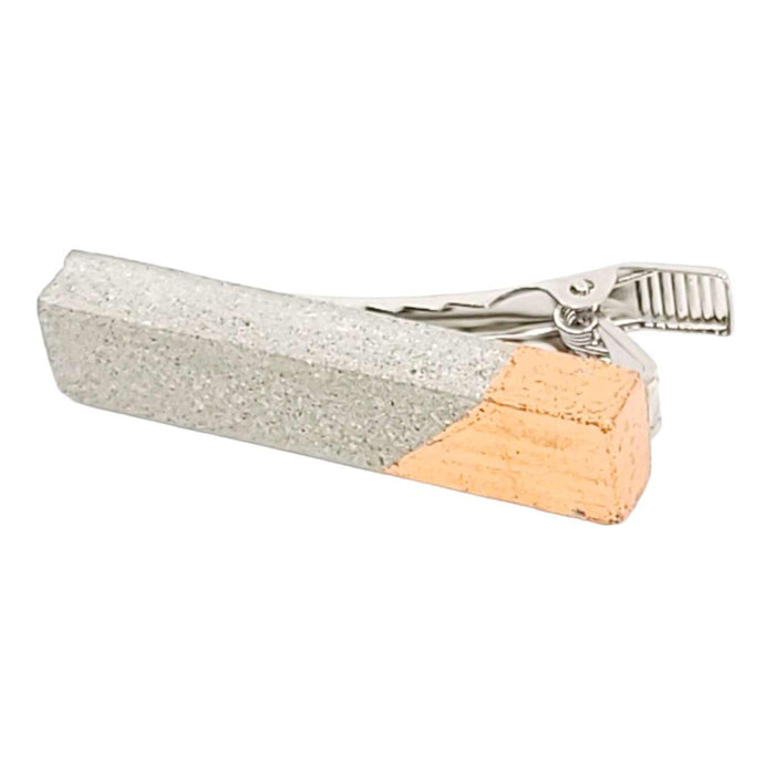 Tie Clips - Copper Rectangle Concrete by Studio Corbelle