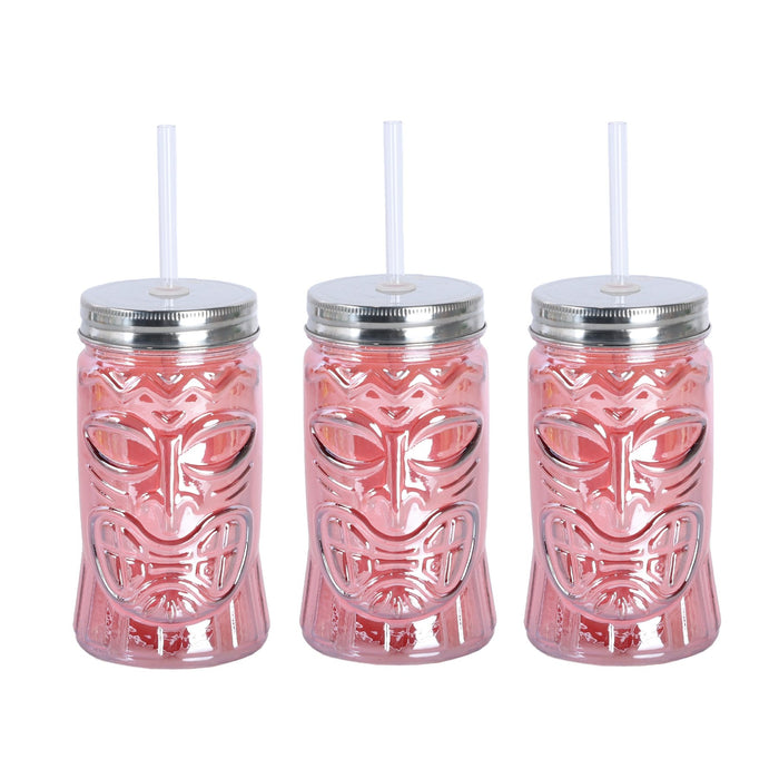 Tiki Glasses for Tropical Theme Party 16.5 Ounces