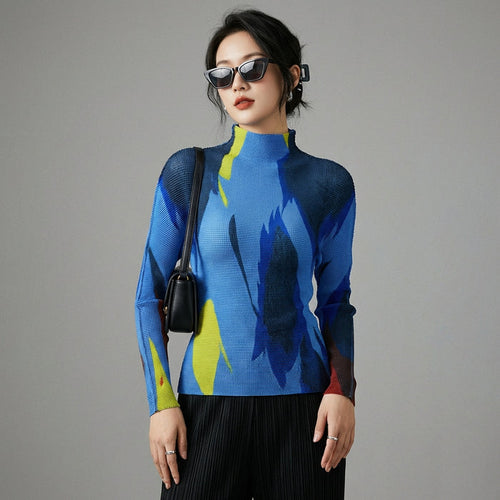 Pull plissé oversize pour femme, style K-fashion décontracté