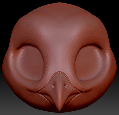 True Kemono Barn Owl Head Base